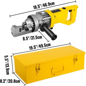 Tagliatrice Idraulica Elettrica Portatile da 900W per Barre d'Armatura, Taglio in 1 Secondo fino a 5/8 Pollici # Componente Motore Principale Nuovo per Barre d'Armatura da 5, 4, 16 mm - Product Image 5