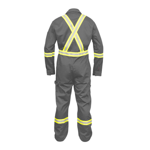 Combinaison de travail professionnelle pour ouvriers, vêtements de travail, combinaisons de sécurité avec bandes réfléchissantes, couleur unie, entièrement personnalisables - Product Image 4