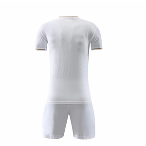 เสื้อฟุตบอลแบบซับลิเมชั่นสั่งทำขายส่ง OEM ลายทาง ระบายเหงื่อได้ดี ผลิตจากโพลีเอสเตอร์ 100% แขนสั้นสำหรับผู้ชาย ไซส์ผู้ใหญ่ - Product Image 5