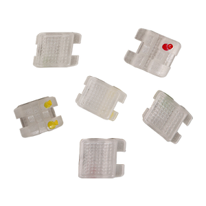 <span class=keywords><strong>Brackets</strong></span> <span class=keywords><strong>de</strong></span> Ortodoncia <span class=keywords><strong>de</strong></span> Cerámica con Cristales <span class=keywords><strong>de</strong></span> Hielo, Alúmina Policristalina, <span class=keywords><strong>Transparentes</strong></span>, Estéticos, Manuales, Certificados CE, Clase I, MBT 022 - Product Image 1