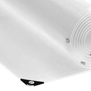 Bâche en PVC transparente avec œillets 6,6x6,6' Produit - Product Image 4