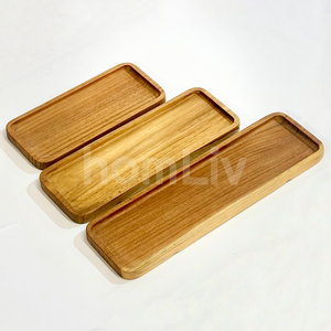 OEM Natural Teak Wood Tiered Serving Stand Eco Friendly Sustainable Halal Customized Ladder Display Rack <b>Cupcake</b> Dessert Tray - Product Image 4