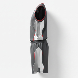 Ensemble d'uniformes de basketball sublimés durables, maillot et short de basketball en polyester à séchage rapide pour les équipes de lycée - Product Image 4