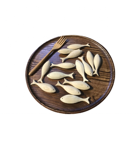 Poisson en bois sculpté à la main de 5cm à 20cm pour articles décoratifs leurres de pêche ustensiles de cuisine jouets pour enfants projets d'art - Product Image 4