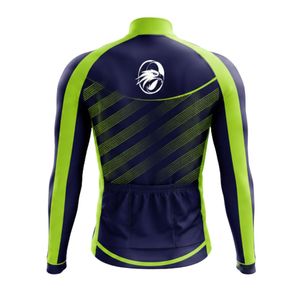 <b>Men</b> <b>Cycle</b> Wear <b>Jacket</b> Green Black Long Sleeve Zip Front Lightweight Breathable Sports <b>Jacket</b> for Outdoor Cycling Training - Product Image 2