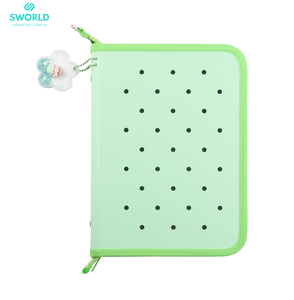 SWORLD Wholesale A5 Loose Leaf Binder PP Cover 8 Inch Portable <b>Plastic</b> Organizer With Paper Inner Pages Multicolor OEM/ODM - Product Image 4