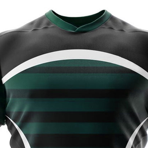 Conjunto de Camiseta de Rugby Sublimada Personalizada para Hombre, Diseño a Rayas, Absorbe la Humedad, Manga Corta, Ajuste Atlético, para Todas las Temporadas - Product Image 6