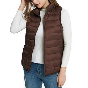 Chaleco Acolchado para Mujer, Chaqueta sin Mangas con Aislamiento Premium, Tejido Resistente al Agua, Cierre Completo con Cremallera, Cuello Alto - Product Image 6