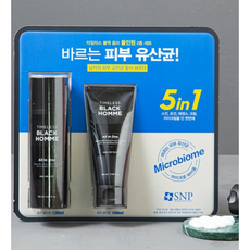 SNP All-in-One 220ml Micro Biome Timeless Black Homme Set de Cuidado de la Piel para Hombre 1 Unidad con Descuento - Product Image 1