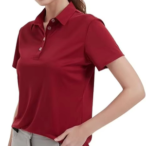Packs de polos pour femmes en coton à 3 boutons, manches courtes, hauts élégants, chemises professionnelles en coton et polyester, polos de golf pour femmes - Product Image 1