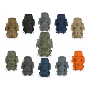 OEM ODM Custom Brand Logo Design 60L Large Capacity <b>Waterproof</b> Outdoor Sportswear Outdoor Zip Multi Pocket Travel <b>Backpack</b> - Product Image 1