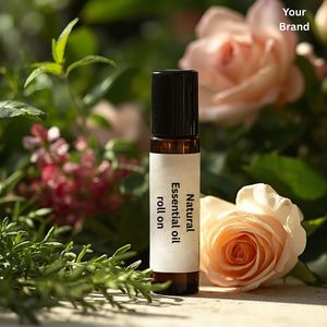 น้ำมันหอมระเหยผสมทีทรี ลาเวนเดอร์ กุหลาบ ไม้จันทน์หอม สกัดเย็น 100% แบรนด์ส่วนตัว บรรจุแบบโรลออน ช่วยผ่อนคลาย สร้างบรรยากาศสบาย หลับสบาย - Product Image 4