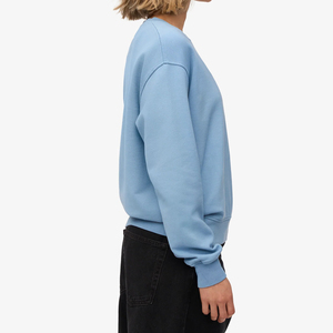 Sweat-shirt ample à col rond pour femme, léger, 100% coton molletonné, style streetwear coréen, hiver - Product Image 4