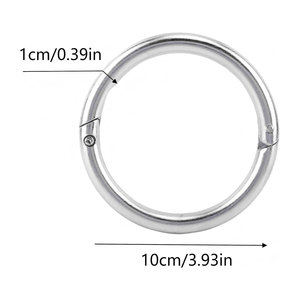 Anillos Nasales de Acero Inoxidable Premium para Ganado, Anillos Nasales Resistentes y Duraderos para Toros y Vacas, Cría Confiable - Product Image 4