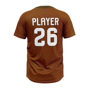 Maillots de baseball personnalisés pour équipes américaines, impression par sublimation, polyester anti-humidité, chemise de softball pour adultes, uniforme toutes saisons - Product Image 3