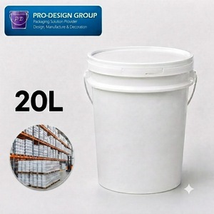 Stackable Plastic <b>Bucket</b> <b>with</b> Flat <b>Lid</b> for Efficient Storage, ISO 9001 Manufacturer - Product Image 1
