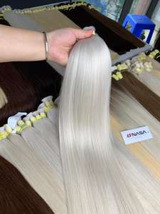 ผมต่อแบบเทปสีเรมี่บริสุทธิ์ผมแบบใช้100% ผมแบบสองชั้นผมมนุษย์เวียดนามสีอ่อน - Product Image 2