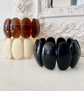 กำไลข้อมือเรซิ่นทำมือ เครื่องประดับแฟชั่นพรีเมียมสำหรับผู้หญิง คุณภาพส่งออกขายส่ง ยี่ห้อ TCE รุ่น Tce00 น้ำหนัก 80 กรัม - Product Image 1