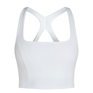 Sujetador deportivo de alta calidad sin tirantes, de gran soporte y secado rápido, con cuello cuadrado, copas fijas, top de tenis, ropa deportiva para fitness y gimnasio. - Product Image 1