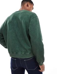 Sweat-shirt de luxe épais et uni en coton 100% avec col rond, personnalisable et brodé, pour homme - Product Image 6