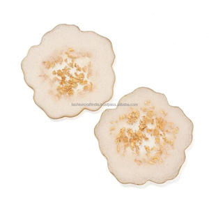 Posavasos de Flores, Posavasos de Resina Epoxi con Flores Naturales Prensadas, Coloridos, Reutilizables, Redondos, Utensilios de Cocina - Product Image 4