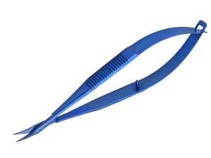 Tijeras de Precisión con Hoja Curva de Plasma Azul y Logotipo Personalizado, Tijeras de Grado Quirúrgico Premium para Belleza, Maquillaje y Recorte de Pestañas - Product Image 6