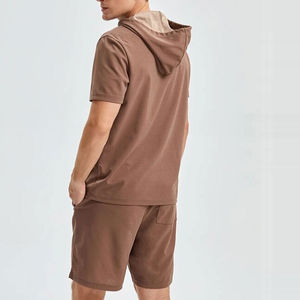 Conjunto Deportivo Personalizado para Hombre, Talla Grande, Sudadera con Capucha y Pantalones Cortos, Ropa Deportiva de Manga Corta, Estilo Casual de Verano - Product Image 6