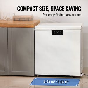 Congelatore a pozzetto compatto da 3,88 Cu.ft / 110 L con 2 cestelli rimovibili, autoportante, con apertura superiore - Product Image 5