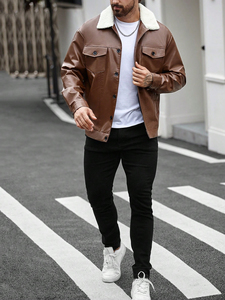 Veste en cuir imperméable réversible à capuche pour homme du Pakistan avec logo sur le devant, design personnalisable, prix abordable - Product Image 6