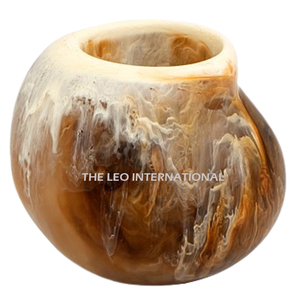 ที่ใส่ปากกาหรูหรา ตกแต่งบ้าน สีครีม ดีไซน์เรียบง่าย ทรงกลม สินค้าขายดี ของตกแต่งสำนักงานและโรงเรียน - Product Image 2