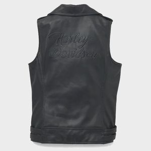Gilet en cuir Pierce Harley pour femmes - Product Image 1