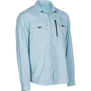 Camisa de Pesca Impermeable para Hombre, la Más Vendida, Ropa de Pesca para Hombre, Ropa de Exterior para Senderismo, Logotipo Personalizado, Absorbe la Humedad, con Botones - Product Image 3