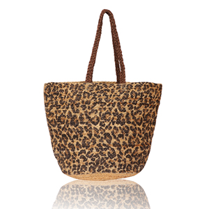 New Xu Hướng Bohemian Thân Thiện Với Môi Thiết Kế Đay Tote Túi Hữu Cơ Tái Sử Dụng Leopard In Crossbody Mini Mua Sắm Bãi Biển Mua Sắm - Product Image 4