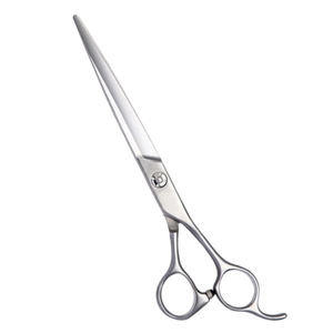 Tijeras de Peluquería Canina Rectas para Diestros, Mango Largo, Acero Inoxidable 4Cr13, Tijeras Profesionales para Cortar el Pelo de Mascotas, para Peluquería Canina - Product Image 4