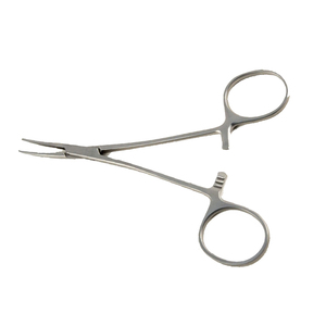 Pinces à moustiques courbées dentelées 12,5 cm (5 pouces) en acier inoxydable, pince chirurgicale hémostatique pour la chirurgie - Product Image 2