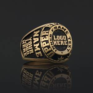 Bague d'École BOJ 019 Personnalisée en Argent et Diamant, Bague de Diplôme Universitaire Unisexe, Cadeau pour Fêtes et Occasions Spéciales, Prix Bas - Product Image 1