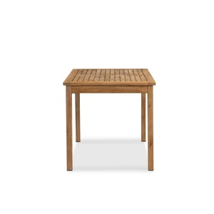 Mesa de Comedor Rectangular Hecha de Madera de Teca Sólida, Duradera, Ecológica, Diseño Moderno para Exteriores, para Patio, Jardín, Restaurante, Resort - Product Image 3