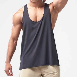 Camisetas sin Mangas Deportivas para Hombre, Tallas Grandes, con Logotipo Personalizado, de Secado Rápido, Impresión por Transferencia de Calor, Poliéster/Algodón, Cuello Redondo, Venta al Por Mayor - Product Image 4