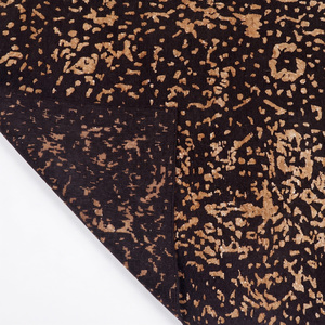Alfombra de Lana Marrón Oscuro con Diseño Floral, Antideslizante, Ecológica, Hecha a Mano, Estilo Vintage, Texturizada, para Sala de Estar - Product Image 5