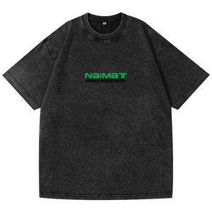 Camiseta Vintage para Hombre, Estilo Streetwear, con Agujeros y Desgastes, Retro, de Algodón Grueso, Ropa de Moda - Product Image 2