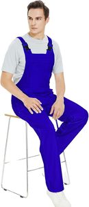 Salopette de travail bleu marine à bretelles réglables, uniforme de soudage robuste pour hommes - Product Image 4