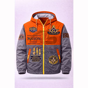 Chaqueta Cortavientos Masónica Personalizada, Ligera e Impermeable, con Logotipo Masónico Bordado, Fabricante OEM al por Mayor - Product Image 1