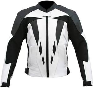 Chaqueta de Motocicleta de Cuero para Todas las Estaciones, con Certificación CE, Chaqueta Protectora para Hombres y Mujeres, Marjan Impex - Product Image 1