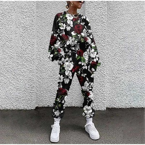 New Fashion Tie Dye Women's Tracksuit Drawstring Long Sleeve 2 Piece Set High Waist Running Suit 2021 Casual Sets Sweat Suit - Product Image 2