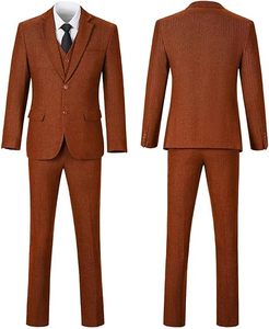 Latest Design 2026 3 Pcs Men Suit Pant Coat & Vest <b>Blazer</b> Dress Formal Wedding Tuxedo Suits <b>Sets</b> Slim Fit Men Suit Breathable - Product Image 2