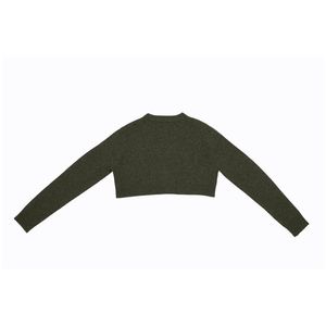 ODM OEM <b>Women's</b> High Collar <b>Cardigan</b> Custom Chinese Style Thin Knitted Weaving Loose Fitting Long Sleeves Autumn Season High - Product Image 2