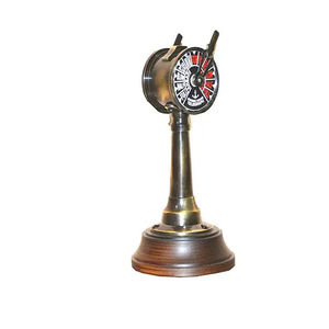 Brass Brown Antique Telegraph Titanic Engine Showpiece Vintage Nautical Ship Telegraph Small <b>Decorative</b> Maritime - Product Image 1