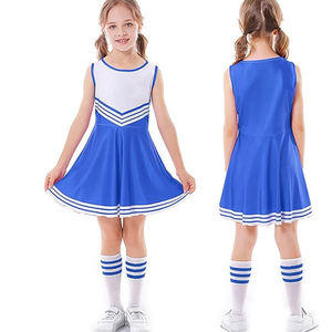 Costume de cheerleading personnalisé à vendre en ligne, uniforme de cheerleader sans manches, impression d'uniformes de cheerleading - Product Image 4