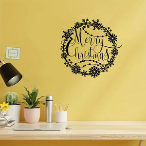 Insegna Decorativa Verticale in Metallo Fatta a Mano per Natale, Decorazione Interna ed Esterna - Opzione Regalo - Product Image 1