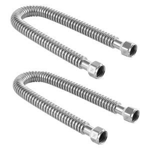 Kit de calentador de agua de 24 pulgadas de longitud con conector flexible de entrada de 3/4'' FIP x 3/4'' FIP para una fácil instalación de mangueras de plomería - Product Image 1